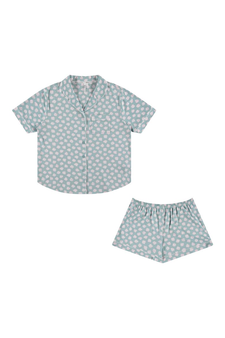 Gabriella Printed Short Pajamas, Alternate, color, SAGE