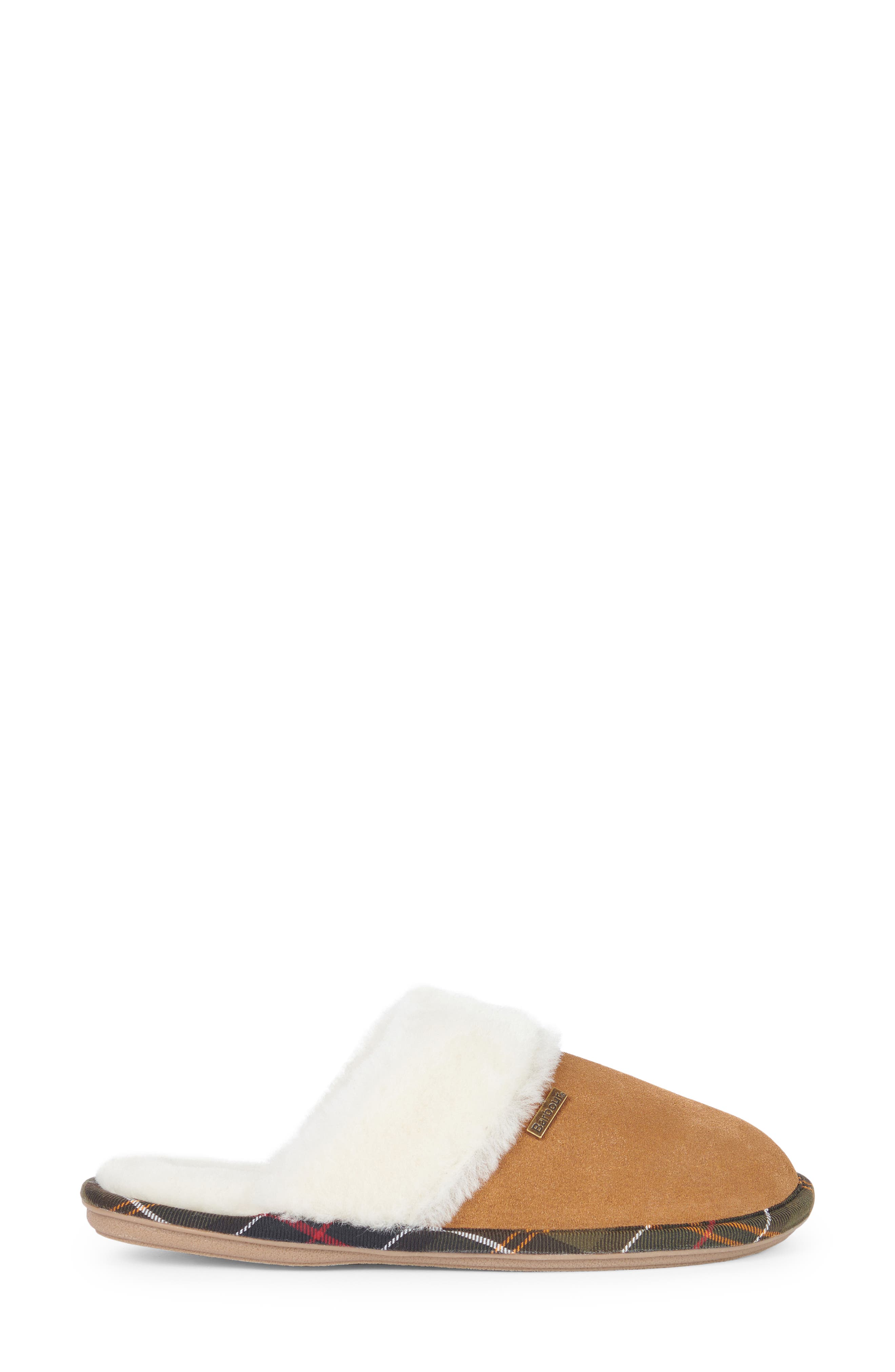 Barbour Ellery Genuine Shearling Scuff Slipper, Alternate, color, 