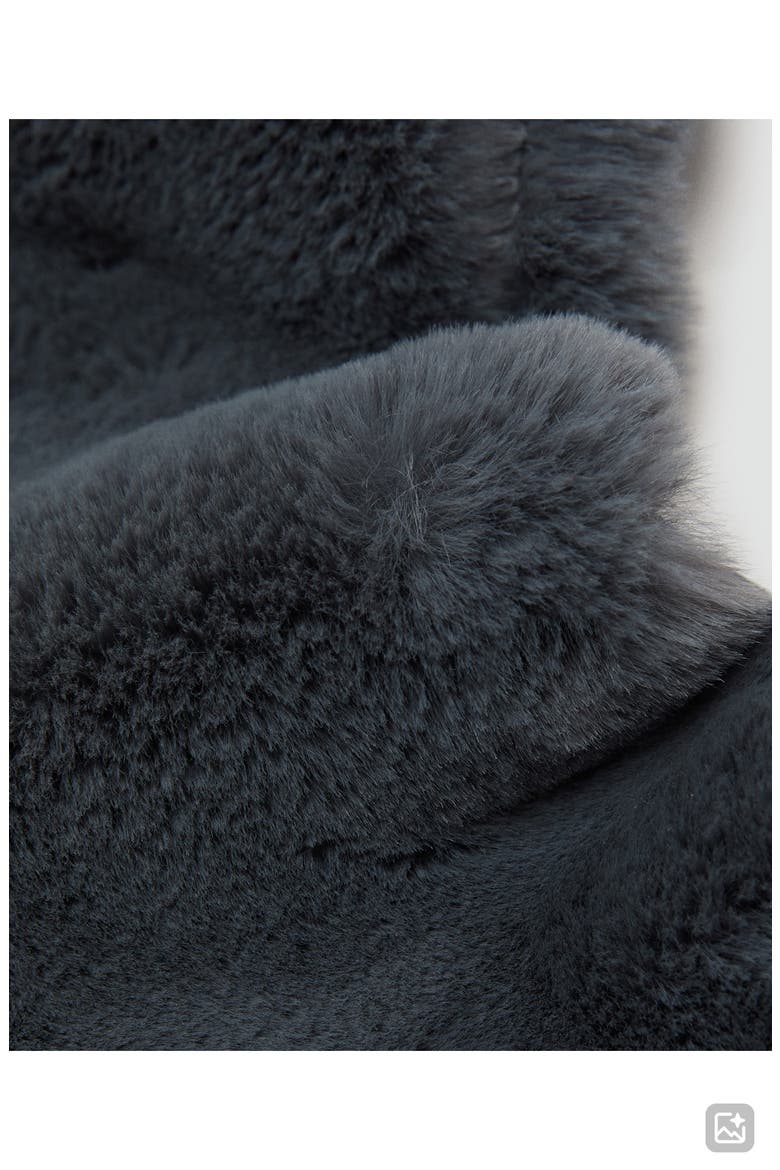 Faux Fur Stole, Alternate, color, GREY