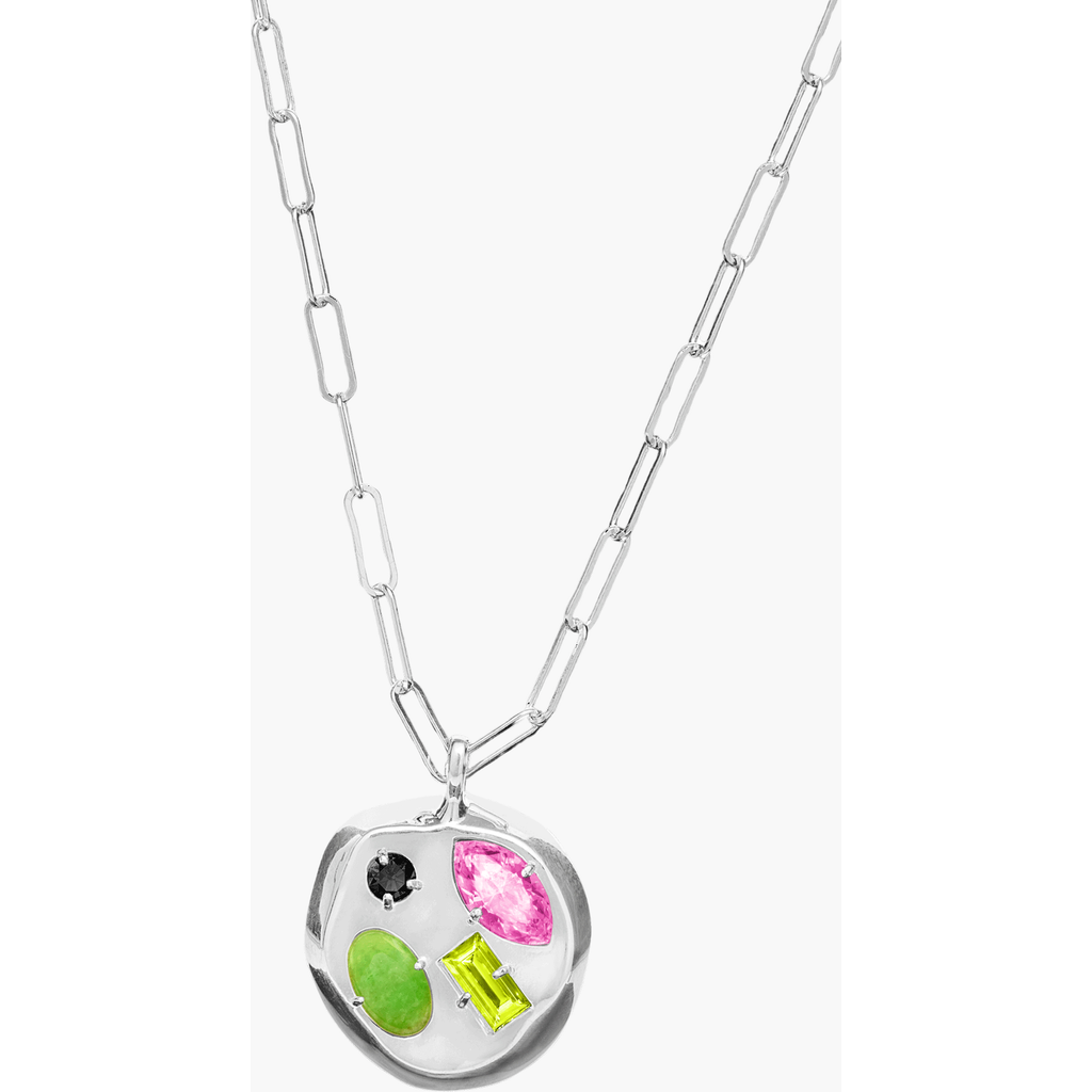 Birthdate Co. The October Birthdate Silver Pendant In October 3rd - Silver