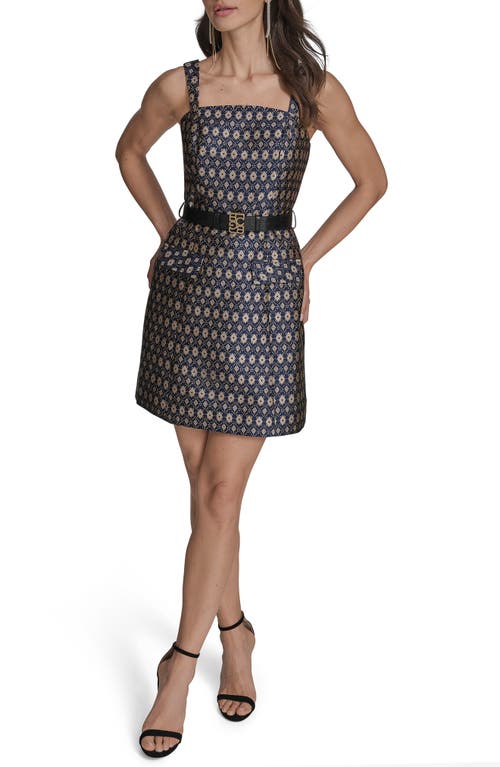 bcbg Belted Sheath Dress in City Indigo  product