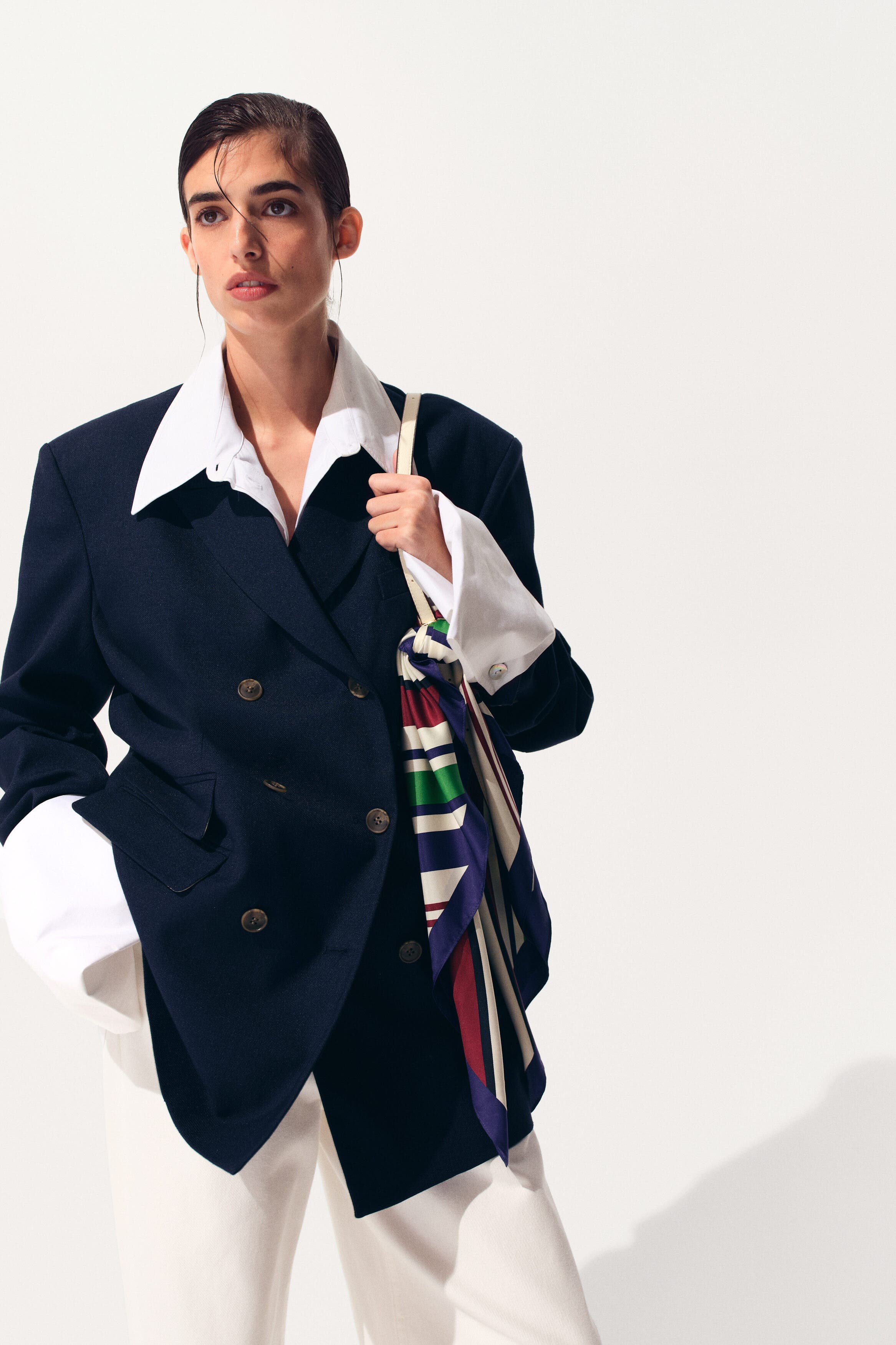 Oversized double-breasted blazer - image 2