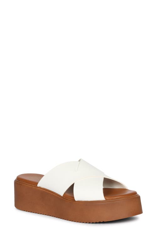 Saint G Yasmin Platform Sandal In White