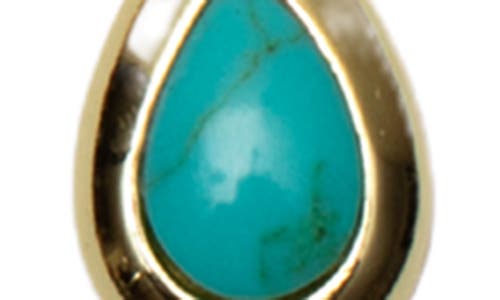 Argento Vivo Sterling Silver Turquoise Teardrop Pendant Necklace