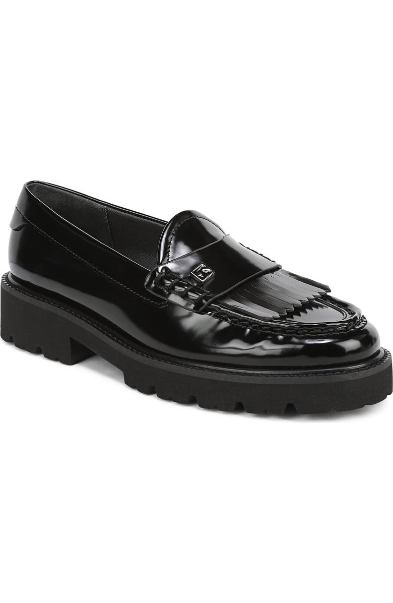 Franco Sarto Simone Kiltie Loafer, Main, color, Black