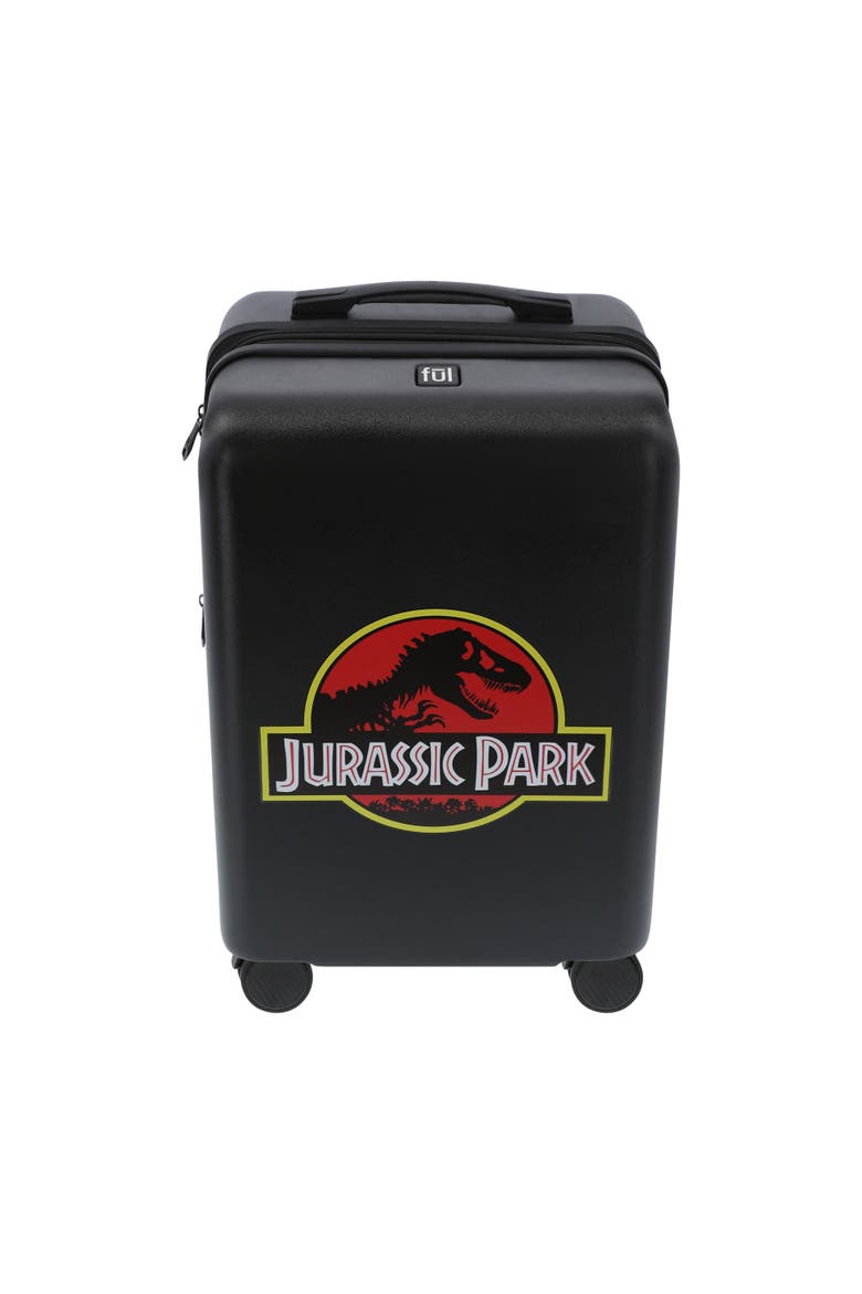 NBC STUDIOS JURASSIC PARK 22.5" CARRY-ON LUGGAGE, Alternate, color, BLACK