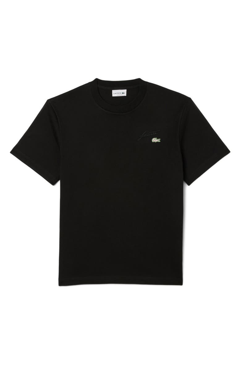 Lacoste Classic Fit Cotton T-Shirt, Alternate, color, Black