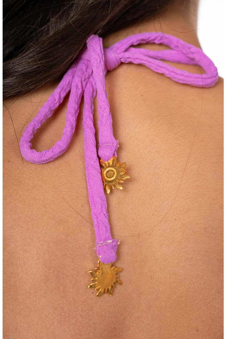 Celestial Sundown Jill Reversible Bandeau Bikini Top, Alternate, color, LIGHT PASTEL PURPLE
