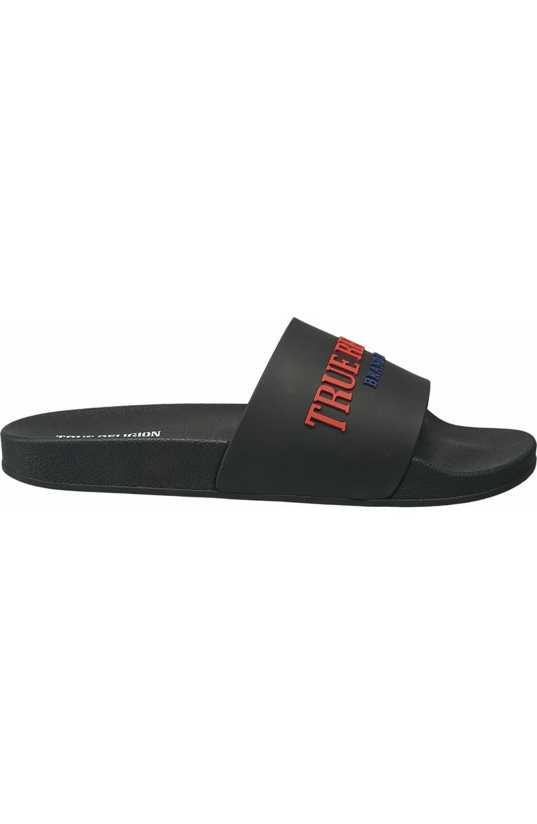 True Religion Men
s Weezy Logo Slide, Alternate, color,