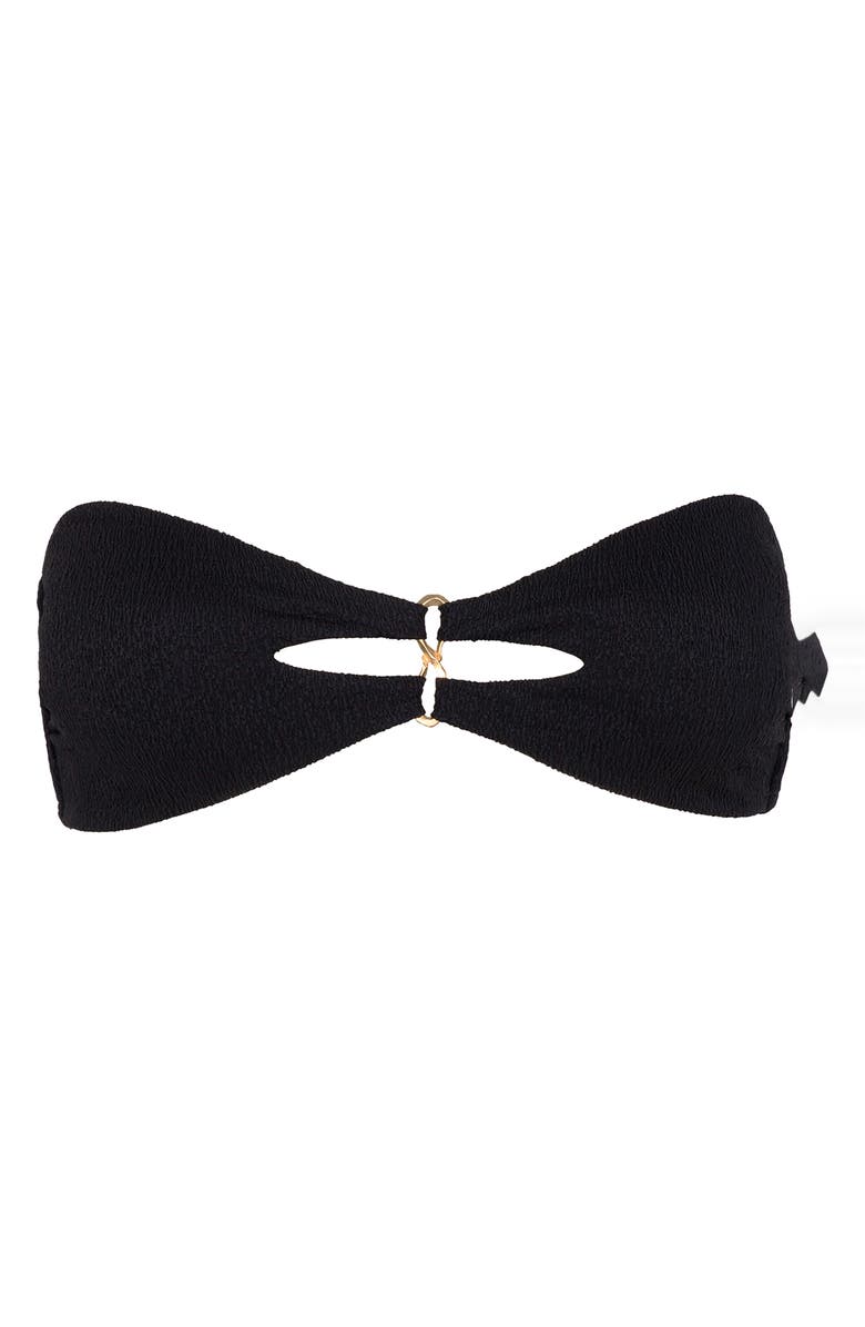 ViX Paula Hermanny Solaro Bandeau Bikini Top, Alternate, color, Black