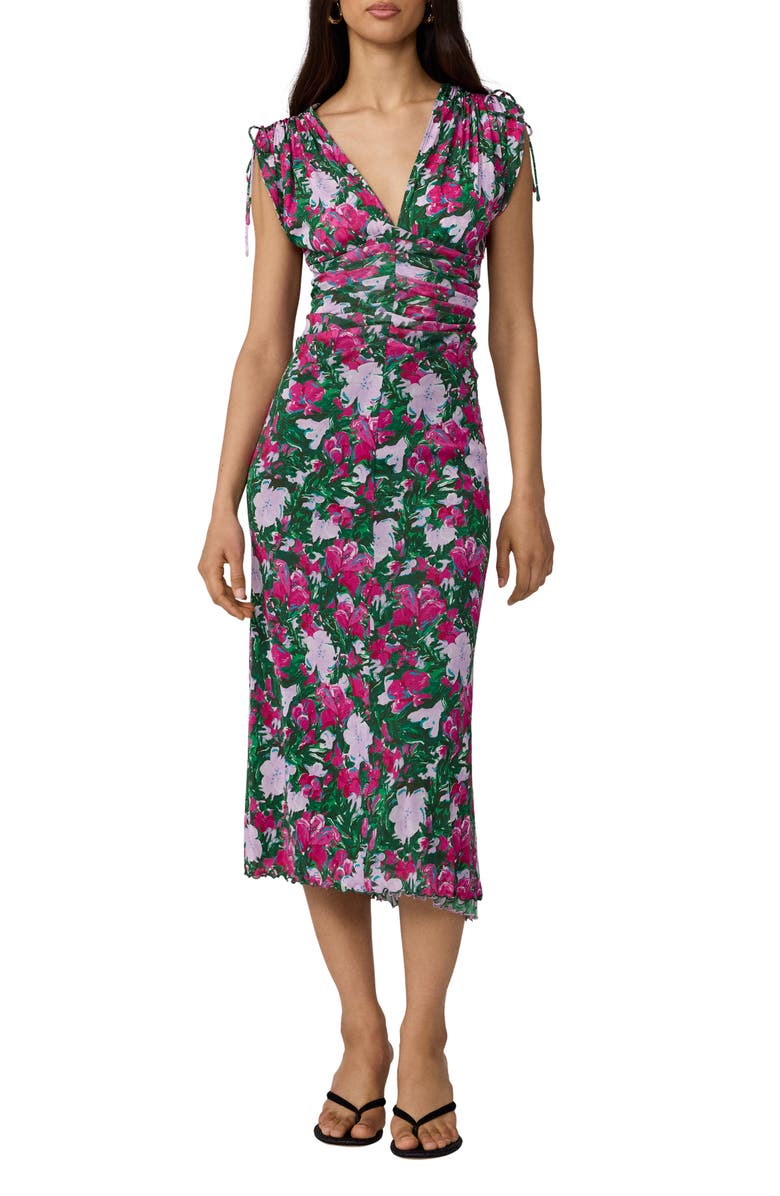 Diane von Furstenberg Ella Reversible Midi Dress, Main, color, Provence Gossip Pink