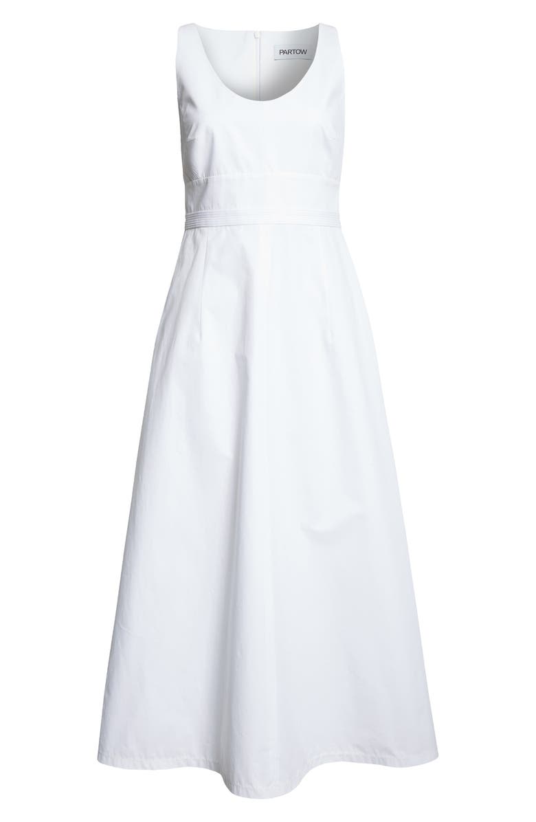 PARTOW Camden Cotton Poplin Midi Dress, Alternate, color, 