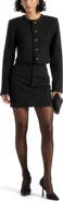 Manière De Voir Madeline Cropped Tailored Jacket With Braided Trim