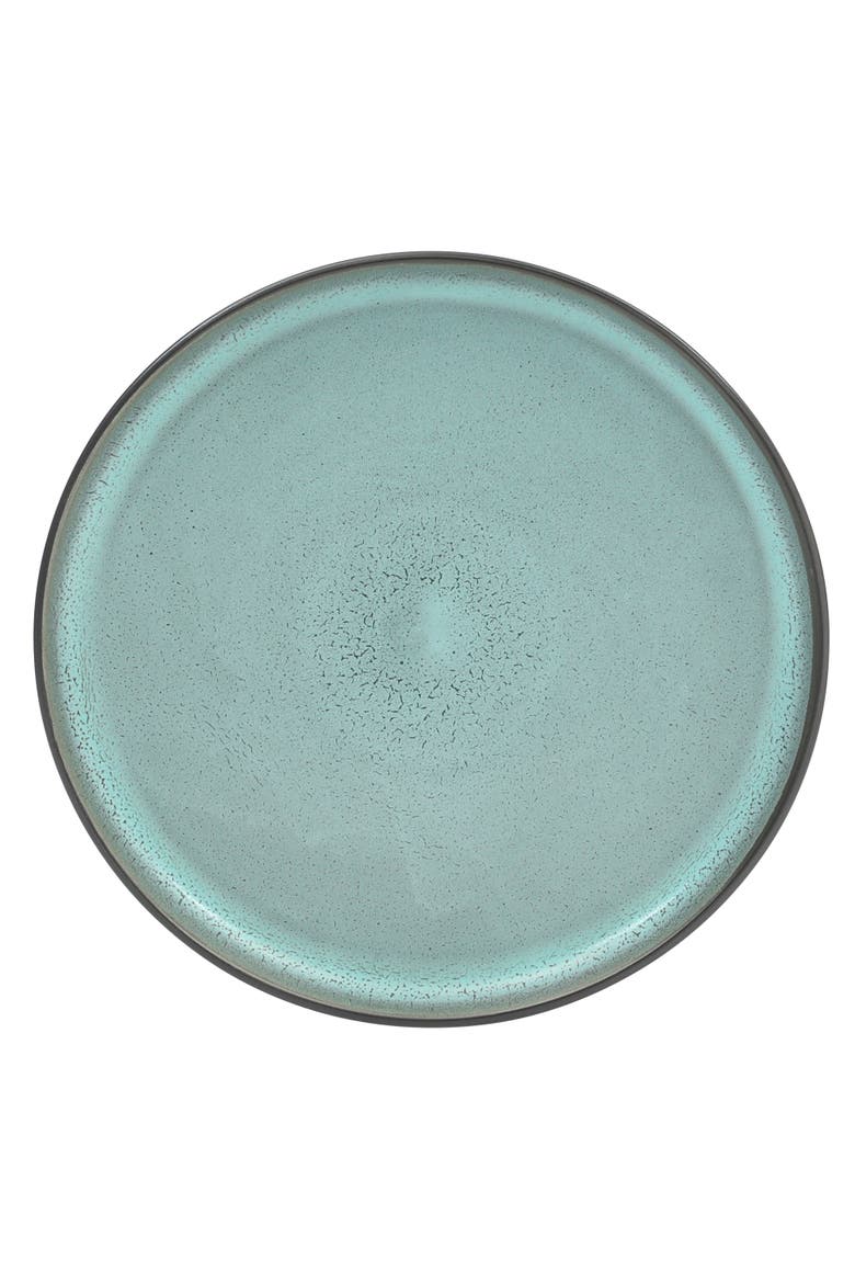 Tribeca Loft 16-Piece Double Bowl and Plates Stoneware Dinnerware Set, Service for 4, Dishwasher & Microwave Safe, Alternate, color, Matte Green
