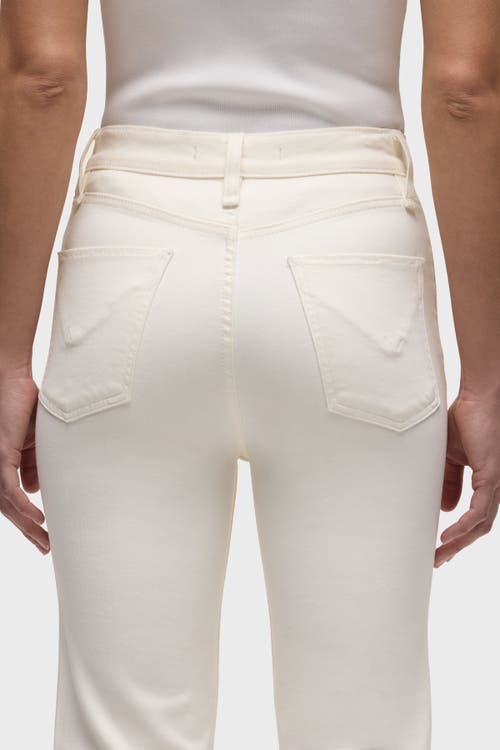 Hudson Remi High Rise Straight Ankle Jeans In Ecru