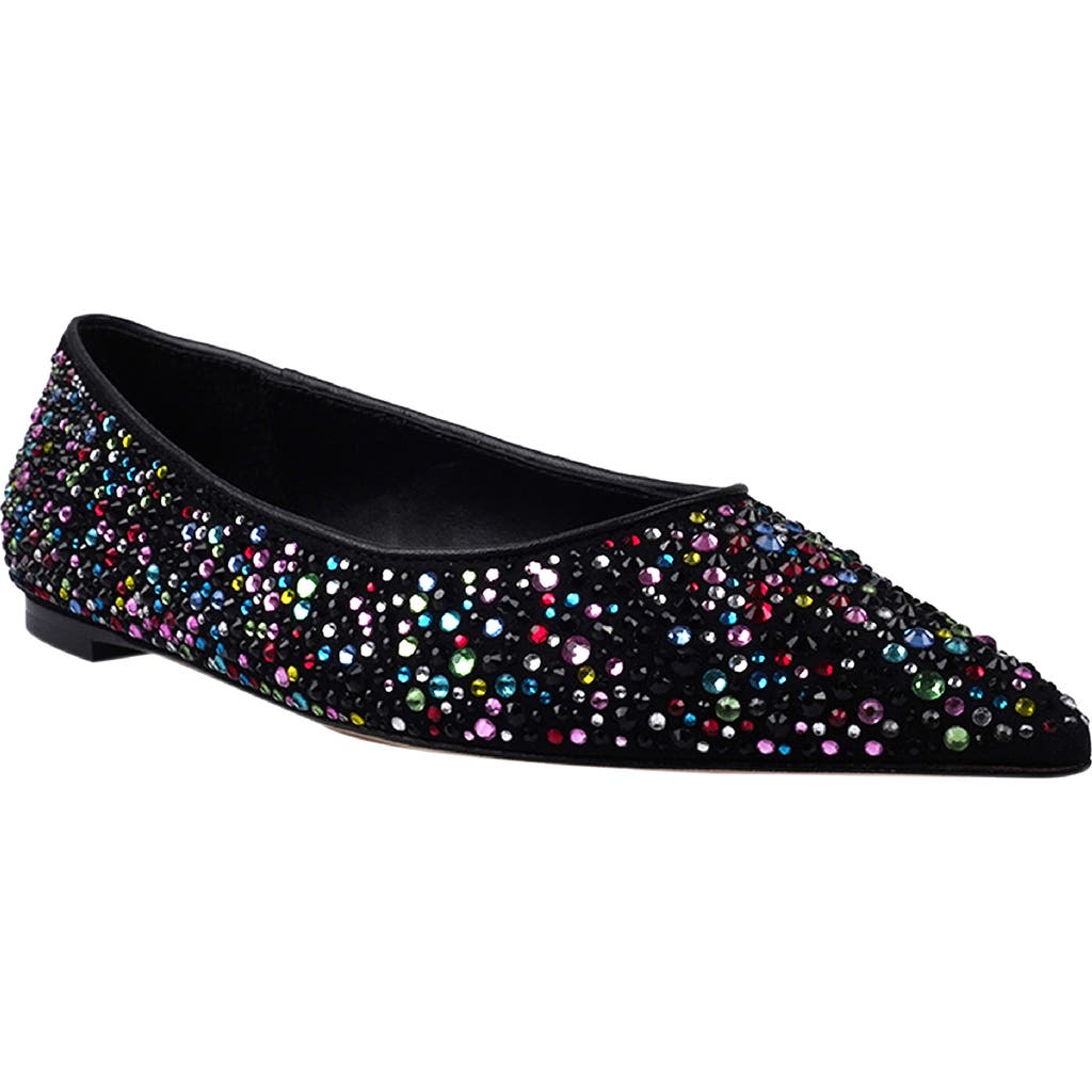 Zigi Oliva Pointed Toe Flat In Black