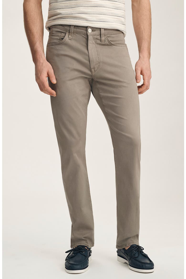Courage Stretch Twill Straight Leg Pants, Main, color, DRIFTWOOD TWILL