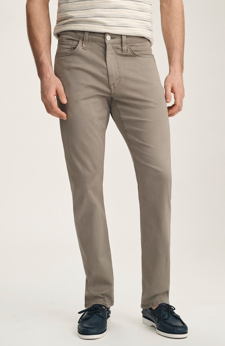 34 Heritage Courage Stretch Twill Straight Leg Pants, Main, color, Driftwood Twill