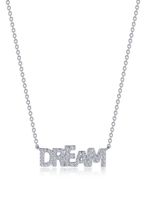 Pavé Simulated Diamond 'Dream' Pendant Necklace