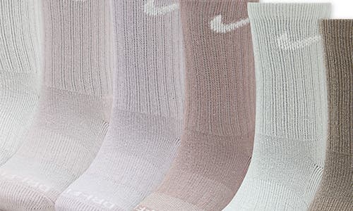 Nike Kids' Basic Swoosh Rib Crew Socks In Multi