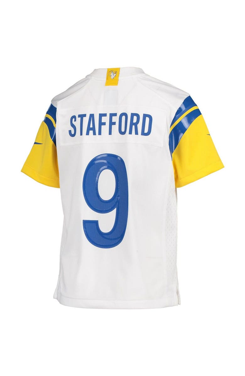 Nike Youth Nike Matthew Stafford White Los Angeles Rams Game Jersey, Alternate, color, White