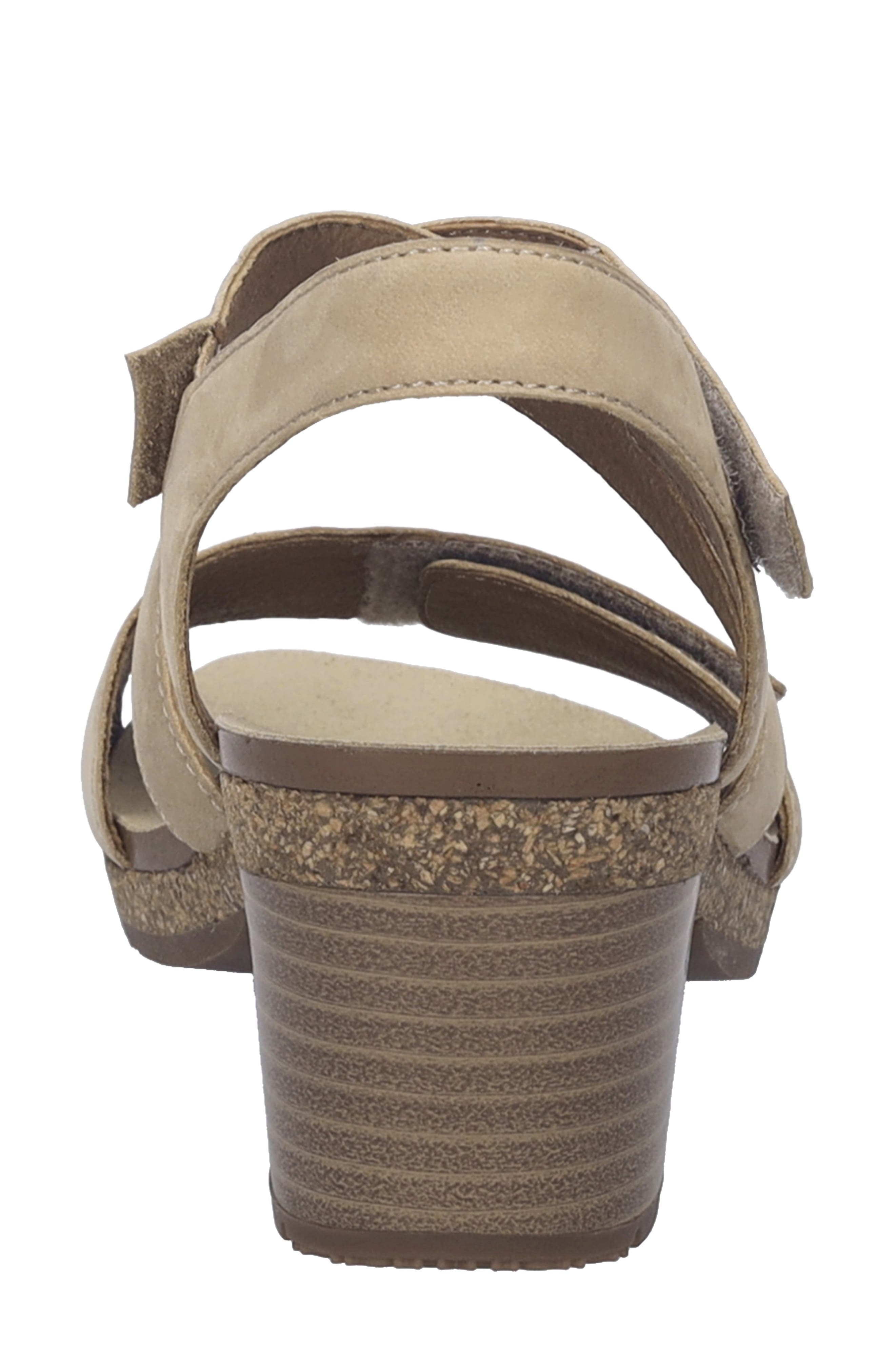 Grace Ankle Strap Block Heel Sandal, Alternate, color, BEIGE