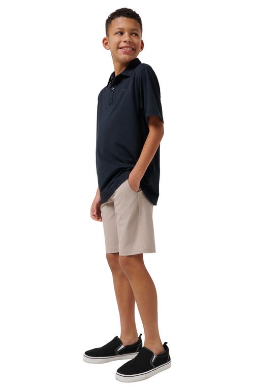 Travismathew Kids' Wanderlust Flat Front Stretch Shorts In Neutral