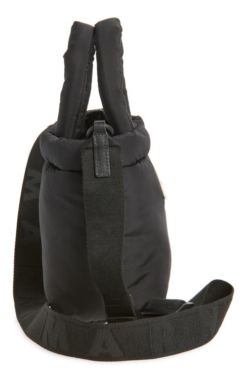 Marni East/west Puffer Tote In Black