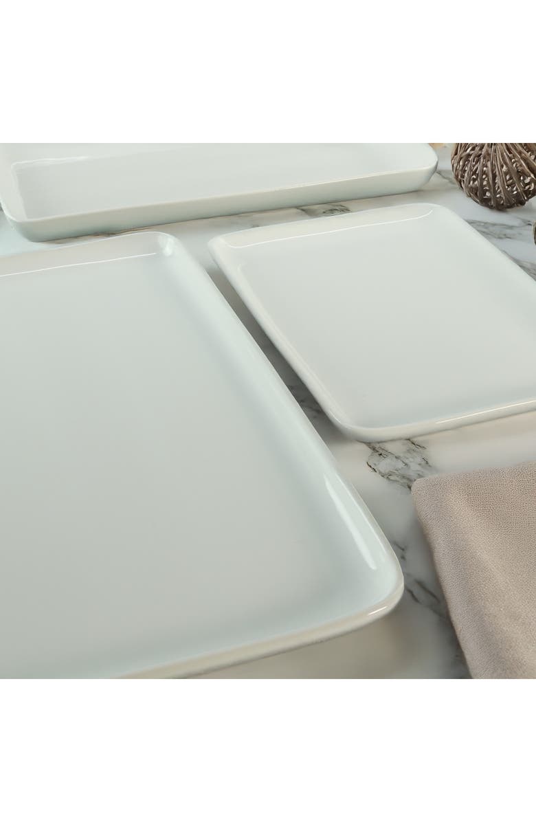 BIA Cordon Bleu Vail 3-Piece Rectangular Platters, Alternate, color, White