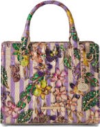 Brahmin Cami Embossed Leather Satchel