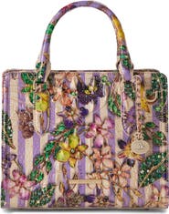 Brahmin Cami Embossed Leather Satchel
