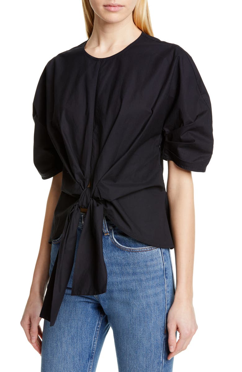 Proenza Schouler Tie Front Top, Alternate, color,
