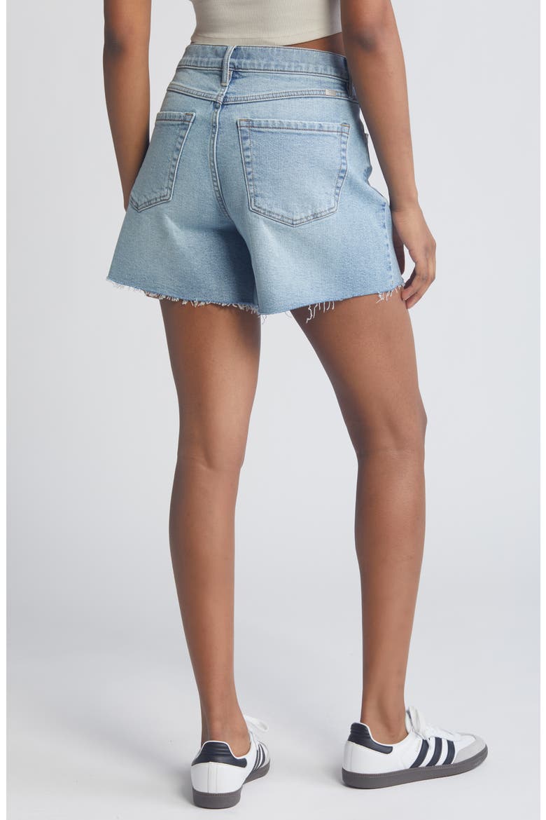 Loose Fit High Waist Denim Cutoff Shorts, Alternate, color, EDITH