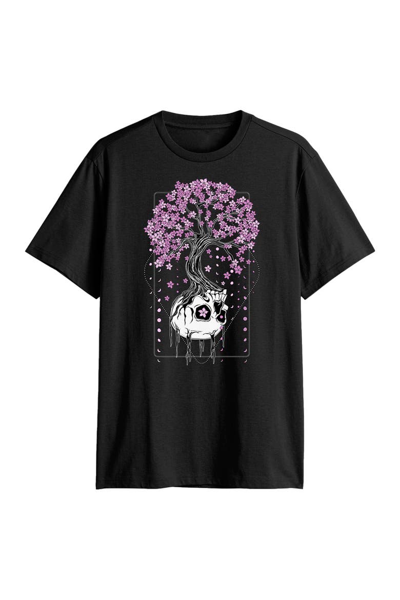 Men's Lost Gods Skull Tree Growth  Graphic T-Shirt, Main, color, Black