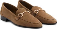MANGO Buckle Leather Apron-Toe Flat