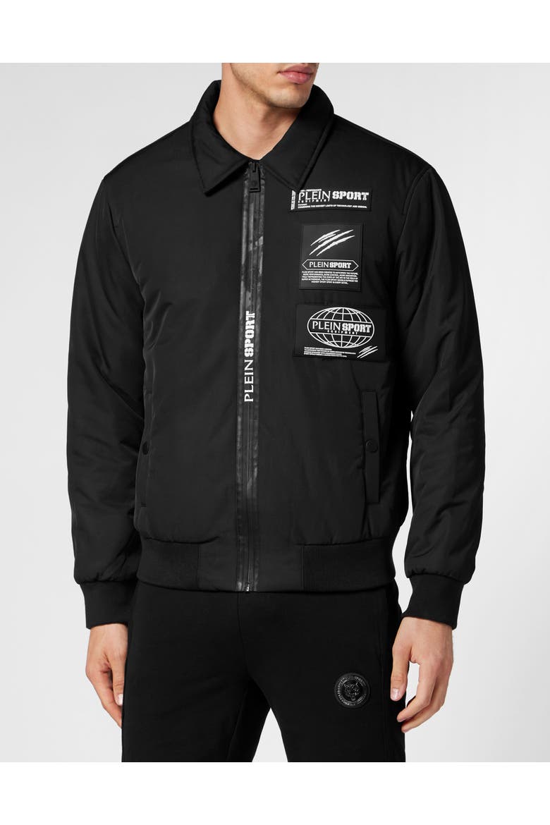 Nylon Bomber Global Express Edition Men, Main, color, black