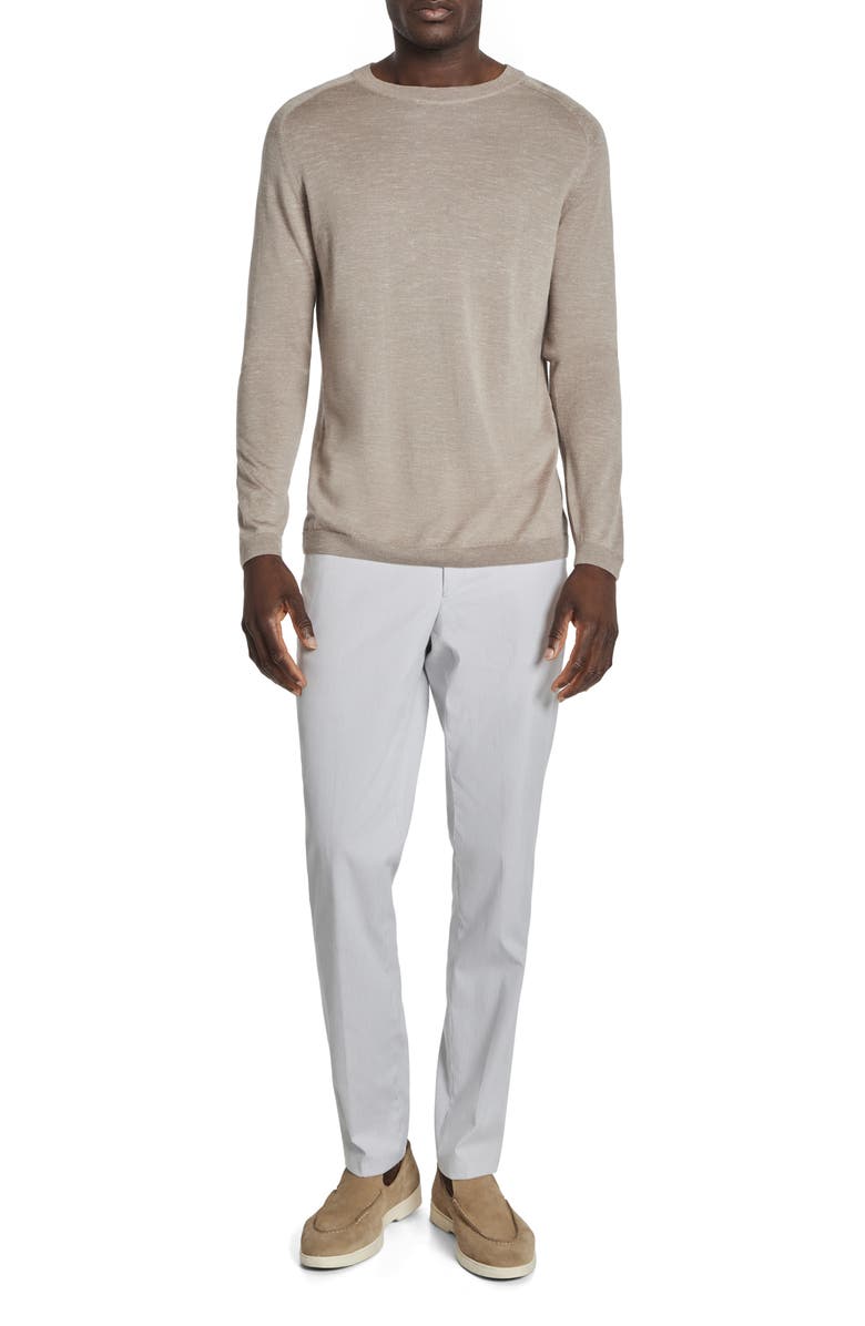 Jack Victor Bailey Merino Wool Blend Sweatshirt, Alternate, color, Tan