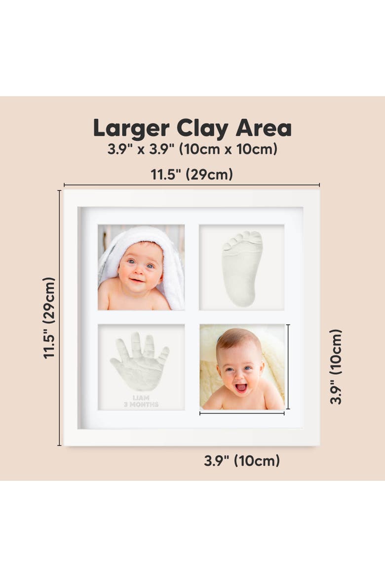 Ever Baby Hand & Footprint Keepsake Frame, Alternate, color, Alpine White