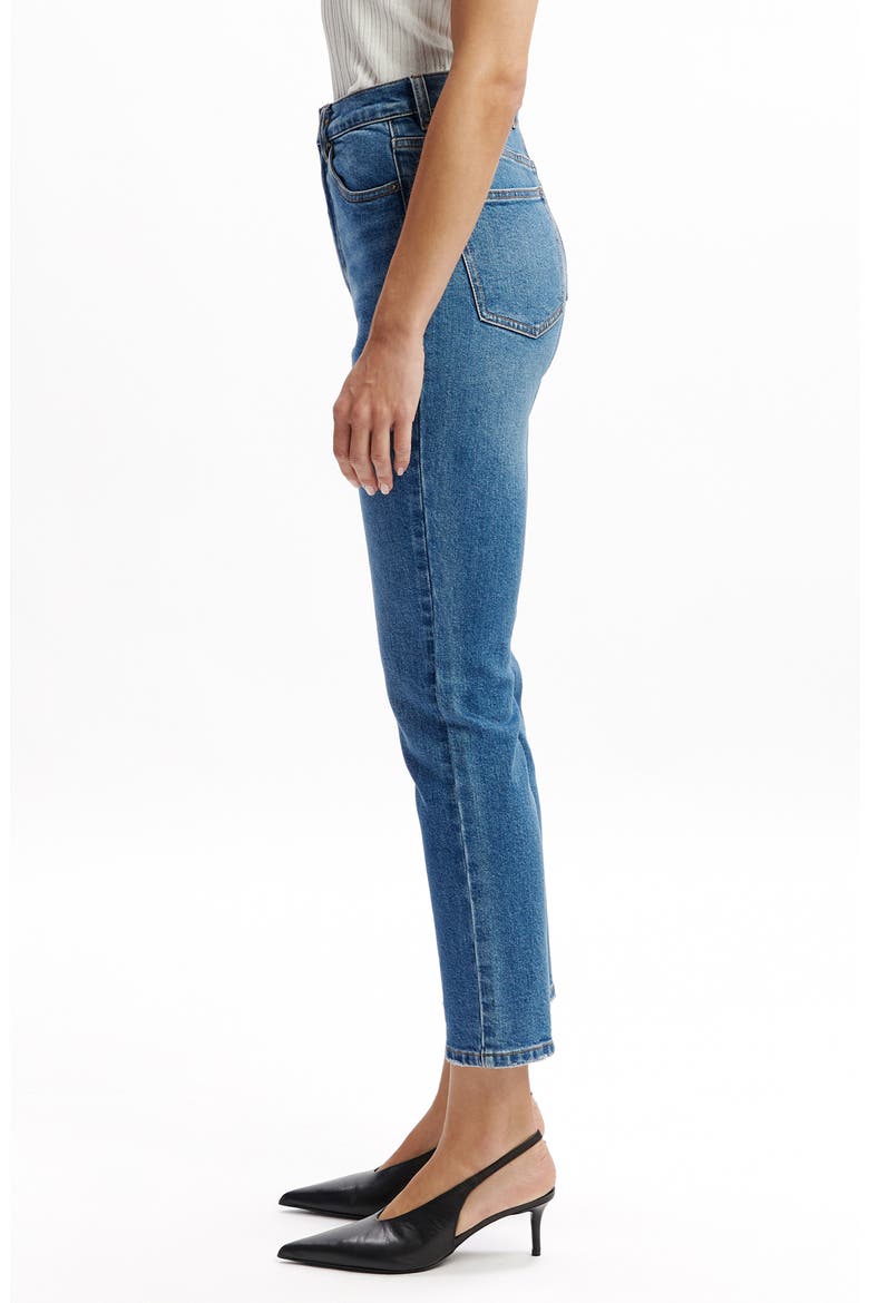 Heidi Straight Leg Crop Jeans, Alternate, color, DARK DENIM