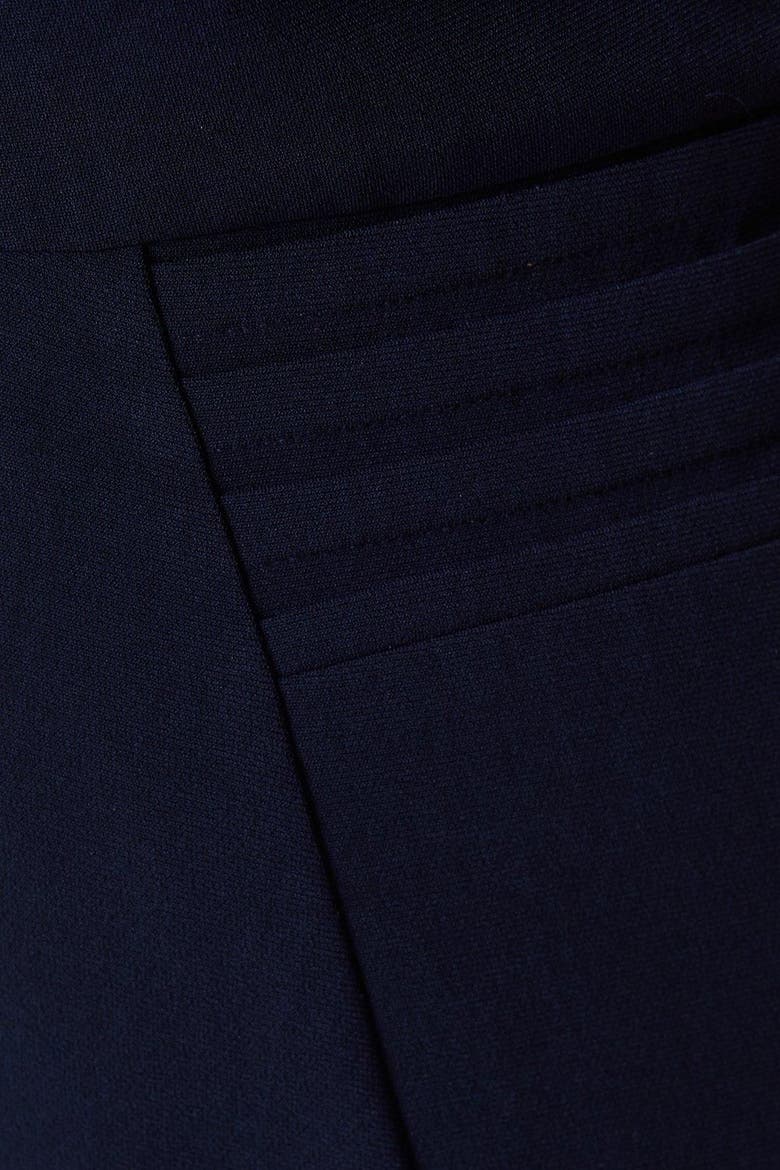 Plus V Neck Ponte Midi Dress, Alternate, color, Navy