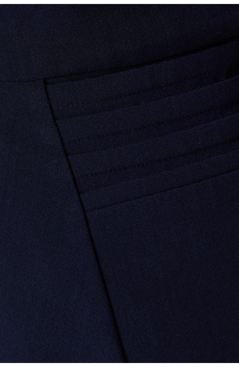 Coast Plus V Neck Ponte Midi Dress, Alternate, color, Navy