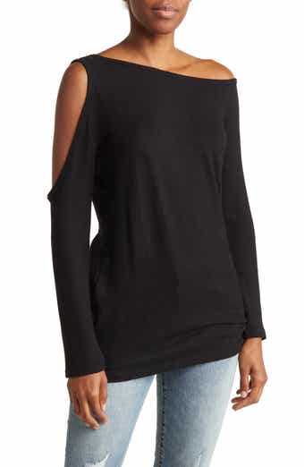 GO COUTURE Cold Shoulder Top