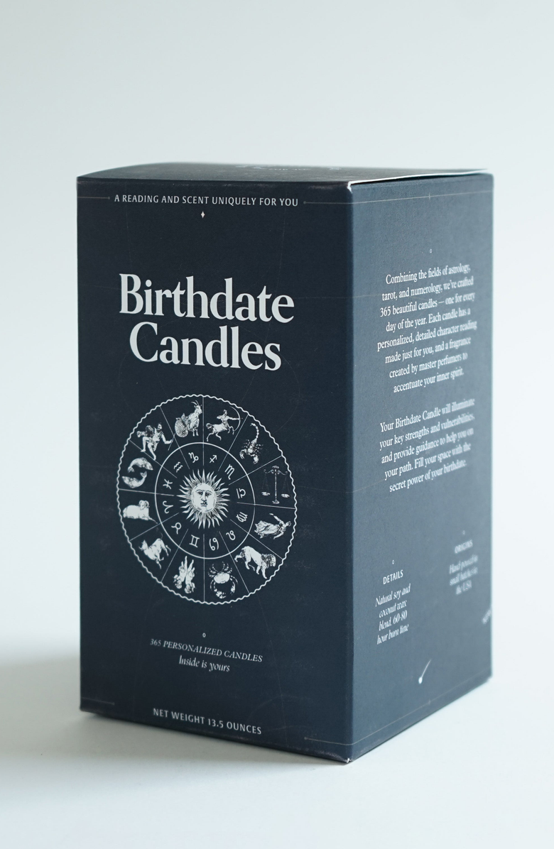 Birthdate Co. The March Birthday Candle, Alternate, color,