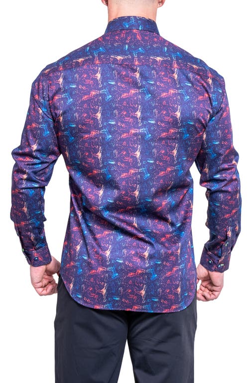 Maceoo Fibonacci Resistance Contemporary Fit Button-up Shirt