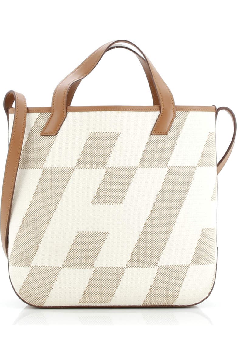 Pre-Owned Hermes Cabas H en Biais Tote Canvas with Leather 27, Alternate, color, Ecru