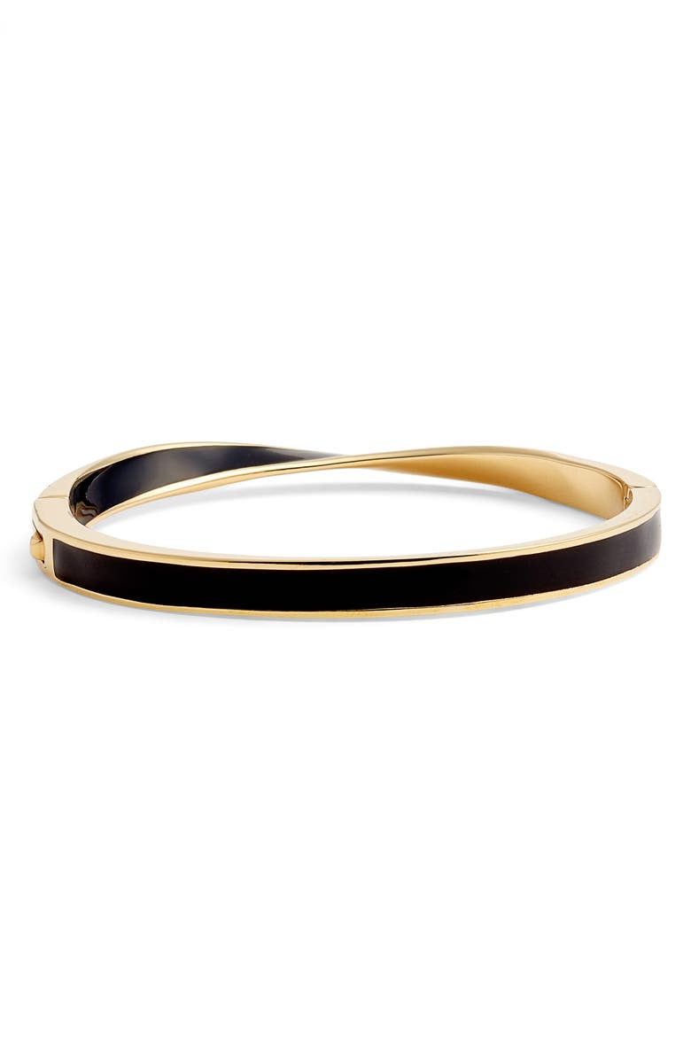 Kate Spade New York do the twist enamel hinge bangle, Alternate, color, 