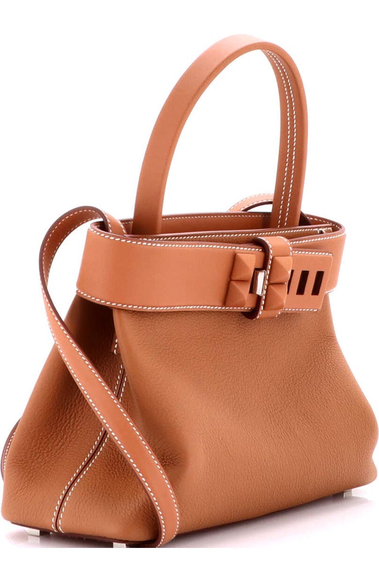 Pre-Owned Hermes Medor Handbag Togo, Alternate, color, Gold