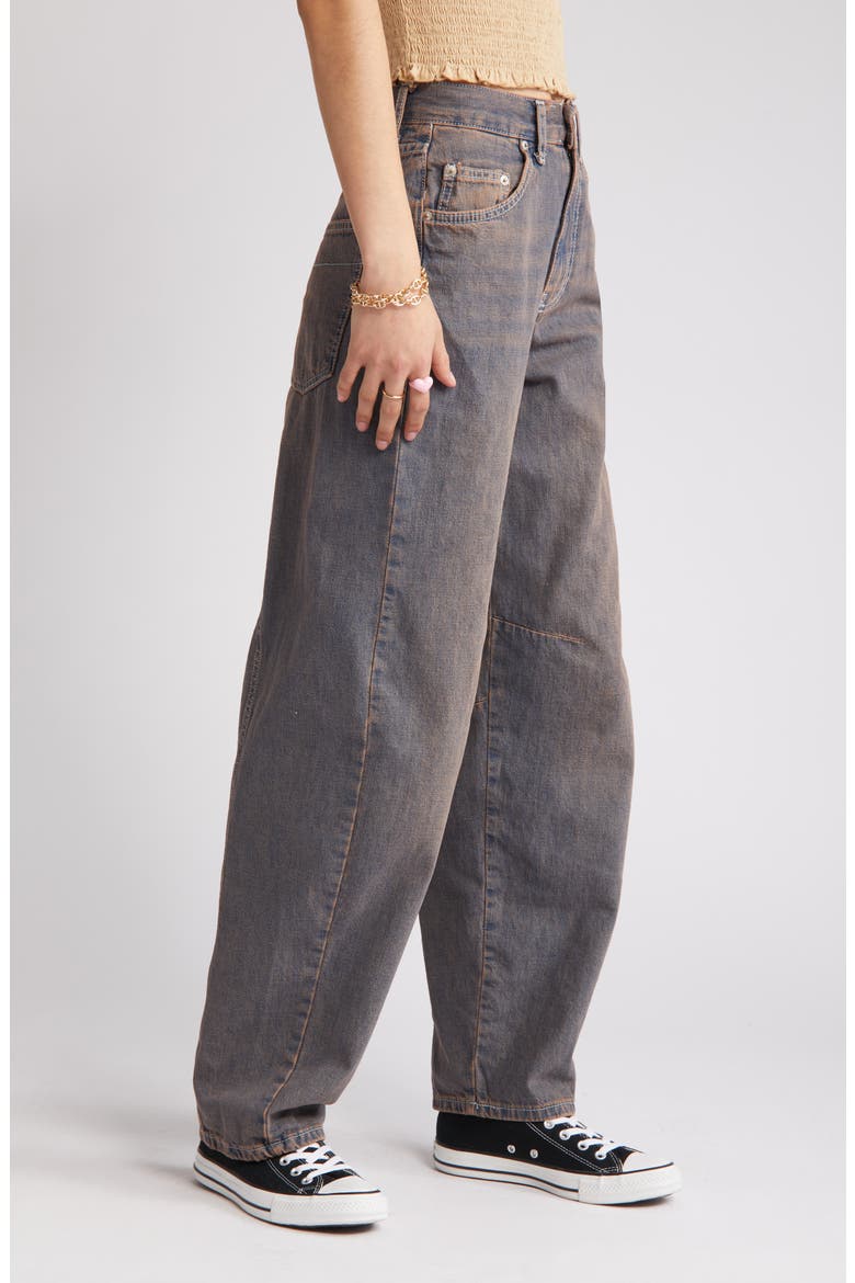 Logan Tinted Baggy Jeans, Alternate, color, PURPLE
