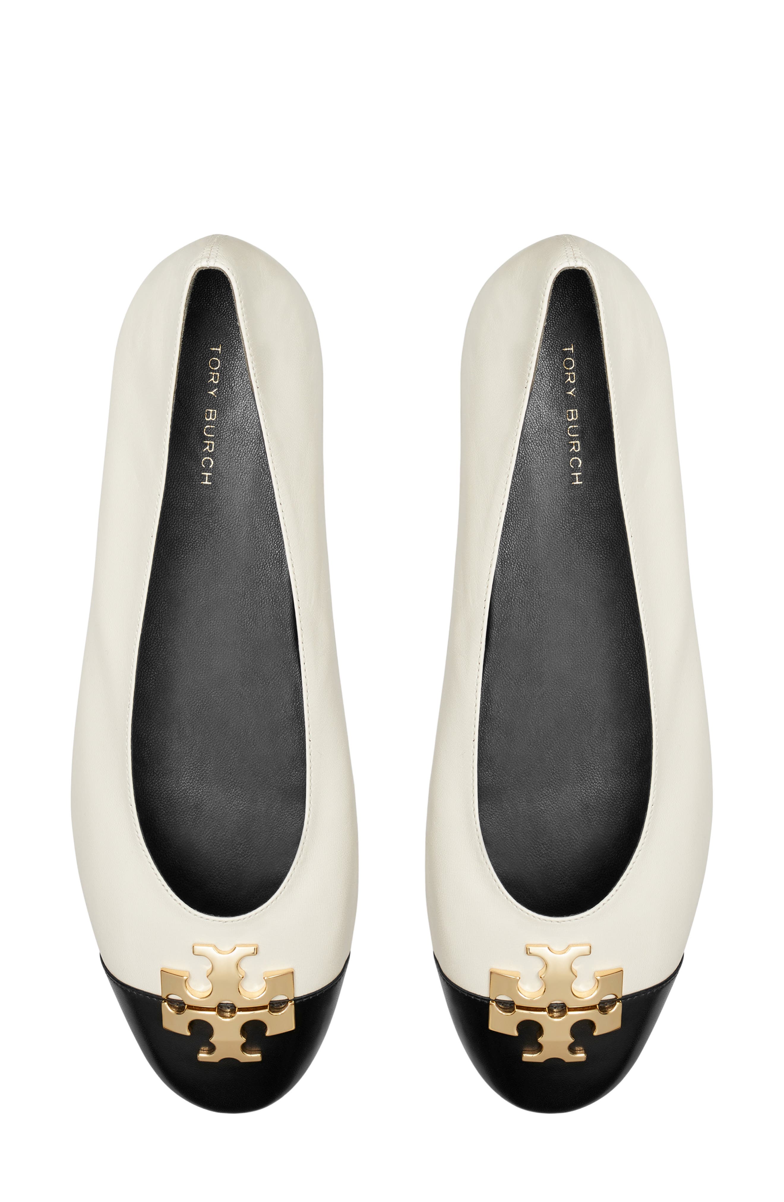 Charlie Cap Toe Ballet Flat, Alternate, color, LIGHT CREAM/BLACK/GOLD