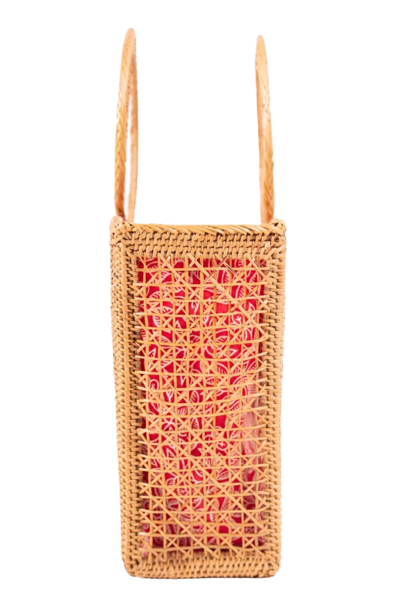Jelavu Ata Butterfly Handwoven Rattan Tote, Alternate, color, Natural